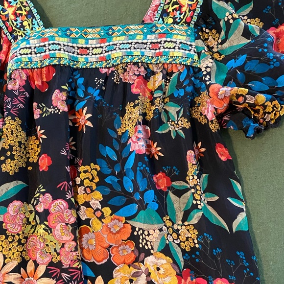 Beautiful Johnny Was floral top - Picture 3 of 5